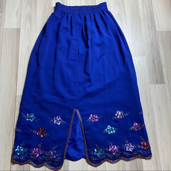 SRD Formalwear Two Piece Blue Sequin - Picture 6 of 6